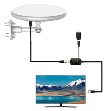 Load image into Gallery viewer, Outdoor HD TV Antenna with 360° Omnidirectional Reception and Signal Amplifier, 40ft Cable
