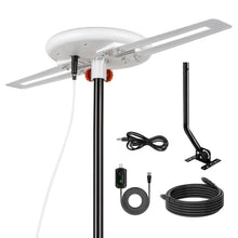 Load image into Gallery viewer, Digital HDTV Antenna with 360 Degree Reception and 40ft Coaxial Cable
