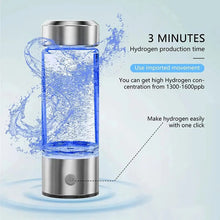 Load image into Gallery viewer, Hydrogen Water Bottle with Internal Electrolysis, One Button Control and a Rechargeable 300 ml Body
