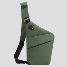 Load image into Gallery viewer, Water Resistant Sling Bag with Hidden Zippers and Reflective Accents for 15 Inch Devices
