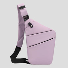 Load image into Gallery viewer, Water Resistant Sling Bag with Hidden Zippers and Reflective Accents for 15 Inch Devices
