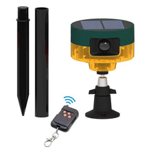 Load image into Gallery viewer, 360 Degree Solar Motion Repeller with LED Strobe and 13 Sound Patterns for Gardens and Farms
