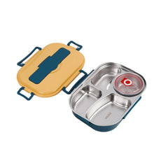 Load image into Gallery viewer, Insulated Bento Box with Four Snap Lock Compartments and Heat Retention
