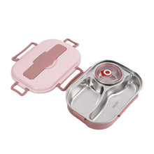 Load image into Gallery viewer, Insulated Bento Box with Four Snap Lock Compartments and Heat Retention
