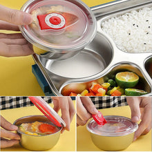 Load image into Gallery viewer, Insulated Bento Box with Four Snap Lock Compartments and Heat Retention
