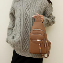 Load image into Gallery viewer, Water Resistant Crossbody Bag with Hidden Compartments and Adjustable Strap
