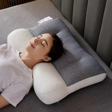 Load image into Gallery viewer, Contoured Neck Support Pillow with Dual Height Zones and Side Sleeper Ear Recess
