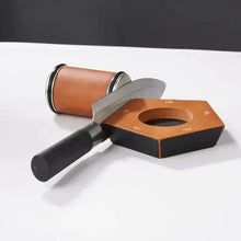 Load image into Gallery viewer, Manual Rolling Knife Sharpener with Diamond Coated Disc, Angle Guide, and Non Slip Base
