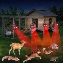 Load image into Gallery viewer, Solar Ultrasonic Animal Repeller Set of 2 with Flashing LED Lights for Yard and Garden
