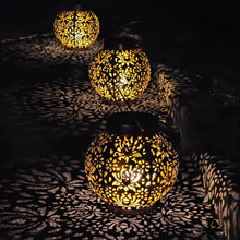 Load image into Gallery viewer, Solar LED Pendant Light with Remote Control and Auto On for Patios and Gazebos
