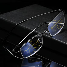 Load image into Gallery viewer, Progressive Multifocal Glasses with Light Adaptive Lenses and Blue Light Filtering
