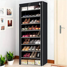 Load image into Gallery viewer, Tall Slim Shoe Rack That Holds Up to 30 Pairs with Tool Free Assembly and Non Slip Base
