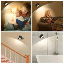 Load image into Gallery viewer, Magnetic LED Wall Lamp with 360° Rotation and Touch Control, 3 Color Temperatures

