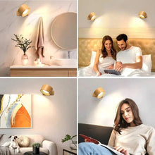 Load image into Gallery viewer, Magnetic LED Wall Lamp with 360° Rotation and Touch Control, 3 Color Temperatures
