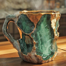 Load image into Gallery viewer, Crystal Faceted Coffee Mug with Geometric Design, 10oz Capacity
