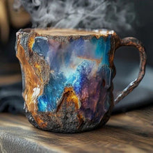 Load image into Gallery viewer, Crystal Faceted Coffee Mug with Geometric Design, 10oz Capacity
