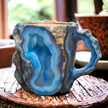 Load image into Gallery viewer, Crystal Faceted Coffee Mug with Geometric Design, 10oz Capacity
