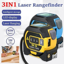 Load image into Gallery viewer, Infrared Laser Rangefinder with Built In Tape Measure Tool
