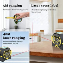 Load image into Gallery viewer, Infrared Laser Rangefinder with Built In Tape Measure Tool
