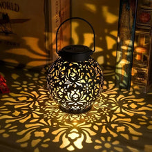 Load image into Gallery viewer, Solar LED Pendant Light with Remote Control and Auto On for Patios and Gazebos
