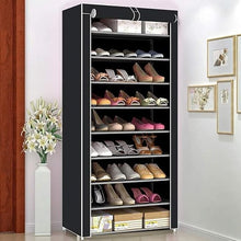 Load image into Gallery viewer, Tall Slim Shoe Rack That Holds Up to 30 Pairs with Tool Free Assembly and Non Slip Base
