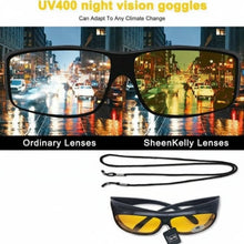Load image into Gallery viewer, Yellow Tint Night Driving Glasses with Anti Reflective Lenses and UV400 Protection
