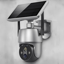 Load image into Gallery viewer, Solar Powered Wireless Security Camera with 355 Degree Rotation and Color Night Vision for Outdoor Use
