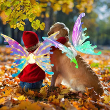 Load image into Gallery viewer, Motorized Fairy Wings with LED Lights and Sound Effects for Kids
