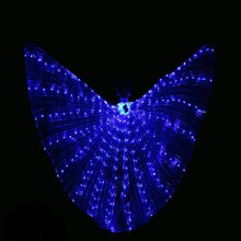 Load image into Gallery viewer, Illuminated Butterfly Wings with Multicolor LED Edges and Adjustable Harness, 24 and 36in Wingspan
