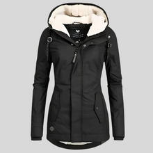 Load image into Gallery viewer, Long Waterproof Winter Jacket With Hood &amp; Lining
