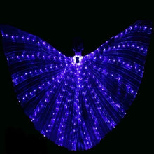 Load image into Gallery viewer, Illuminated Butterfly Wings with Multicolor LED Edges and Adjustable Harness, 24 and 36in Wingspan
