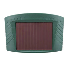 Load image into Gallery viewer, Solar Powered Ultrasonic Animal Repeller with Motion Sensor, Flashing LED Light and Ground Stake
