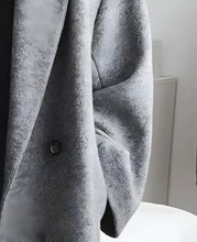Load image into Gallery viewer, Oversize women's cashmere coat with lapel collar
