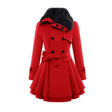 Load image into Gallery viewer, Warm and long winter coat for women
