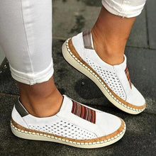Load image into Gallery viewer, Womens Slip On Sneakers with a Flat Bottom, Breathable Mesh Upper and Toe Clasp in Five Colors
