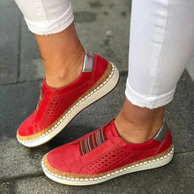 Load image into Gallery viewer, Womens Slip On Sneakers with a Flat Bottom, Breathable Mesh Upper and Toe Clasp in Five Colors

