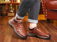 Load image into Gallery viewer, Mens Slip On Shoes with Arch Support and Cushioned Insole, Anti Slip Rubber Sole
