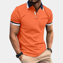 Load image into Gallery viewer, Elegant orange men's polo shirt

