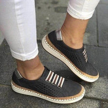 Load image into Gallery viewer, Womens Slip On Sneakers with a Flat Bottom, Breathable Mesh Upper and Toe Clasp in Five Colors
