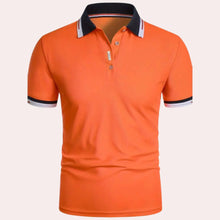 Load image into Gallery viewer, Elegant orange men's polo shirt
