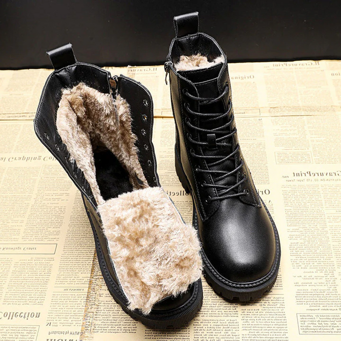 Leather winter boots