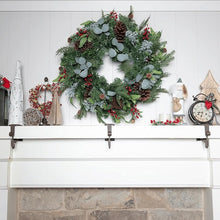 Load image into Gallery viewer, Dual Hook Mantle Holder with Adjustable Fit and 20lb Capacity for Stockings and Garlands

