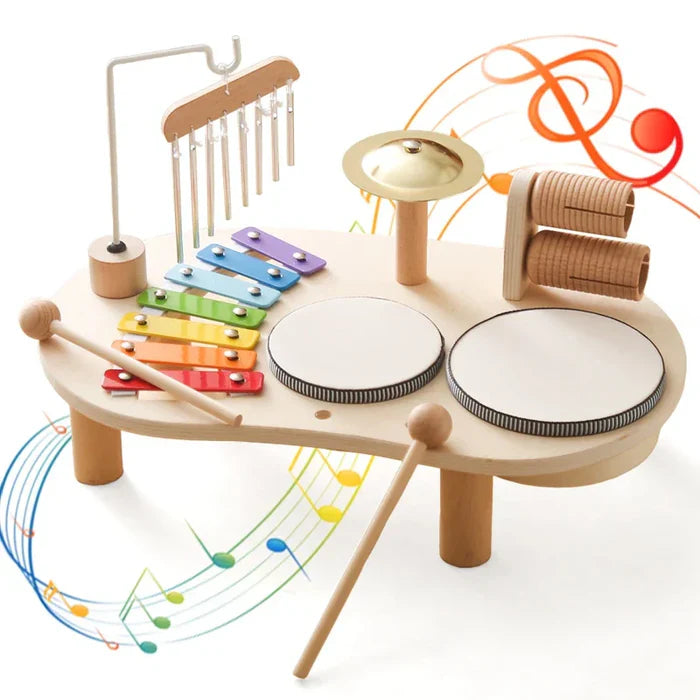 Wooden Kids Music Station, Creative Musical Instrument Set – Zoolase
