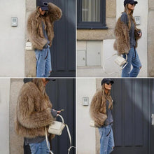 Load image into Gallery viewer, Women's Fashion Plush Faux Fur Jacket
