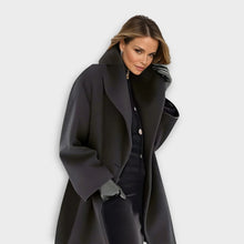 Load image into Gallery viewer, Wool Blend Coat for Women with Wind Resistant Fabric and Soft Lining
