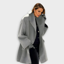 Load image into Gallery viewer, Wool Blend Coat for Women with Wind Resistant Fabric and Soft Lining
