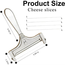 Load image into Gallery viewer, Wire Cheese Slicer with Thickness Dial and 4 Spare Wires
