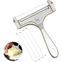 Load image into Gallery viewer, Wire Cheese Slicer with Thickness Dial and 4 Spare Wires
