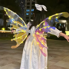 Load image into Gallery viewer, Electric Colorful Kids / Adults LED Fairy Wings Costume
