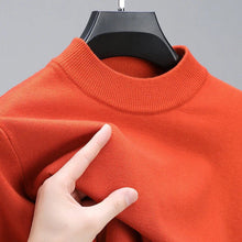 Load image into Gallery viewer, Mens Knit Sweater with Ribbed Hem and Close Fitting Neckline
